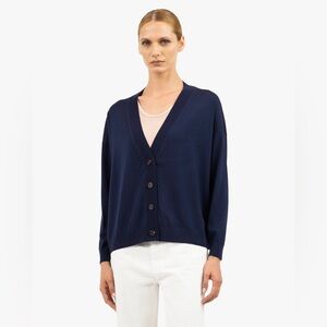 LOFT Navy Cardigan Sweater NWT